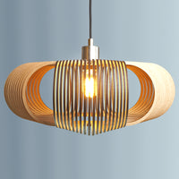 Zooki Model 15 "ODIN" Wooden Pendant Light