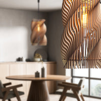 Zooki Model 31 "TAPIO" Wooden Pendant Light