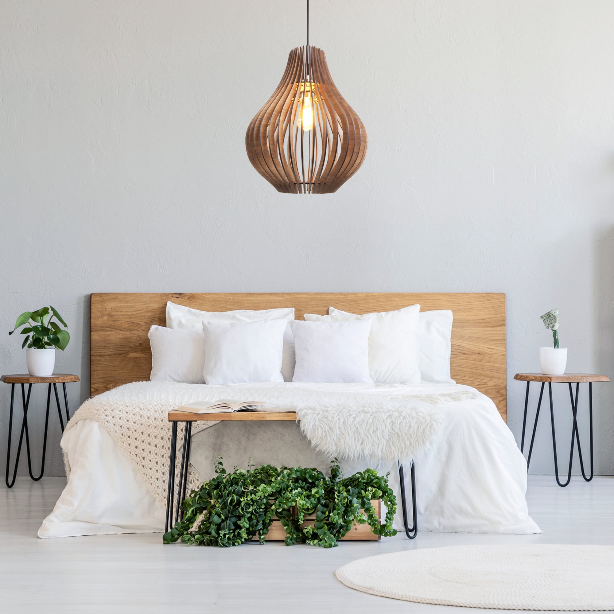 Zooki Model 9 "SOL" Wooden Pendant Light