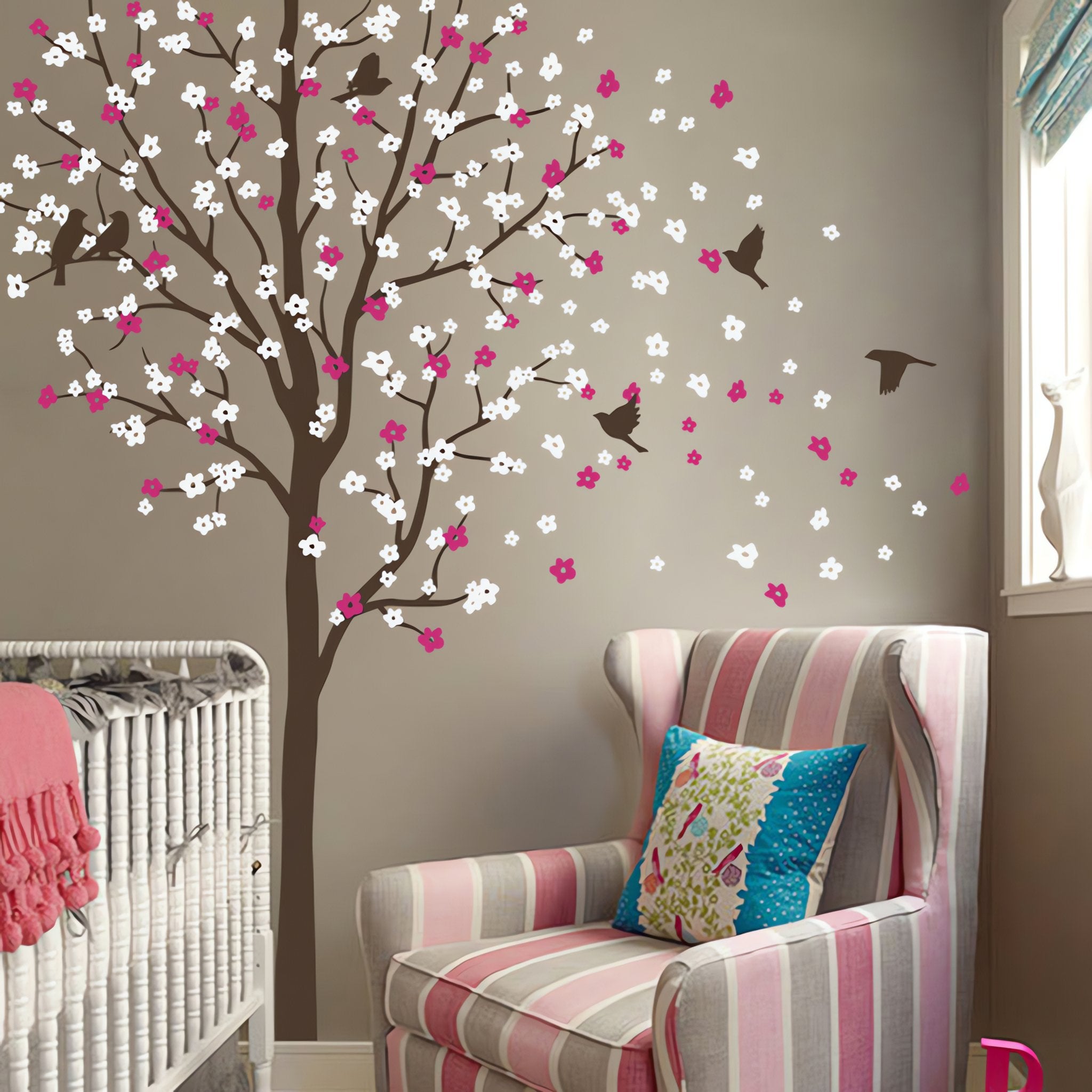 Tree Wall Decal With Birds